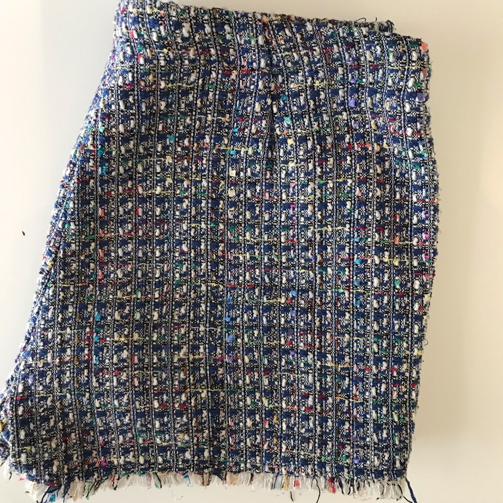 Multicolored tweed shorts size M